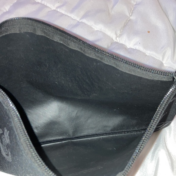 “Never Enough Jewelry” Large Jewelry or Cosmetic Zippered Bag, Case Black Pink - Picture 4 of 7